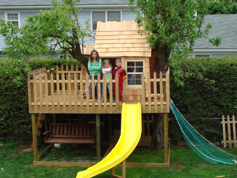 Add a treehouse to your yard for the kids