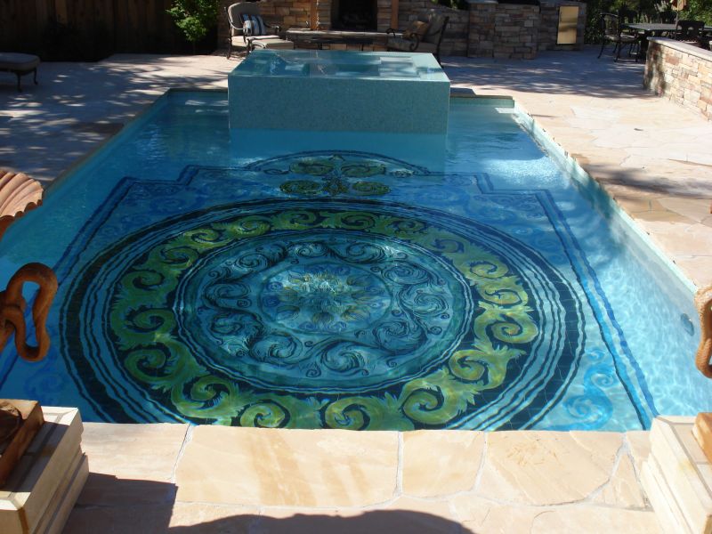 Tile Design on Pool Floor