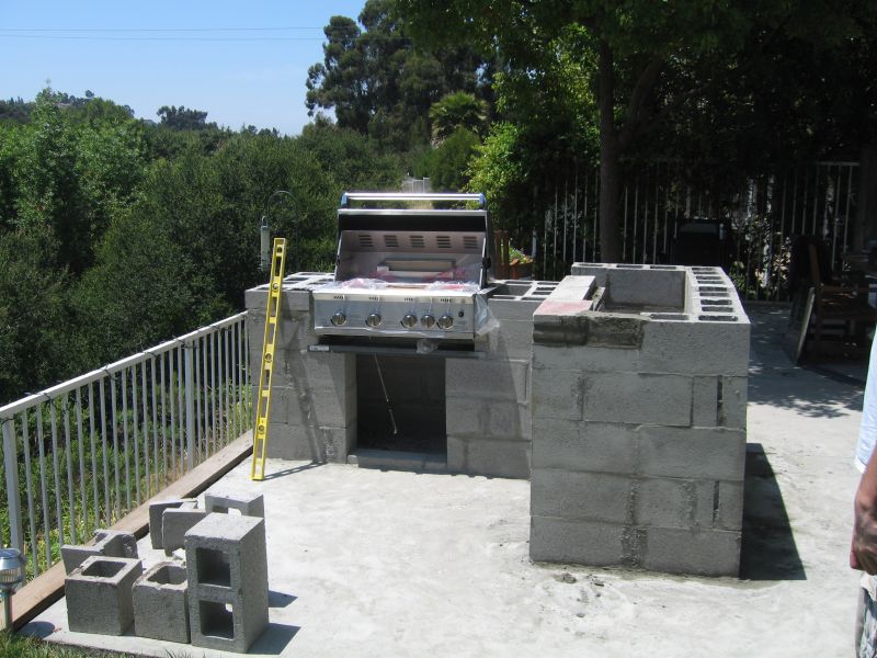 Outdoor Kitchens Steel Studs Or Concrete Blocks Yard Ideas