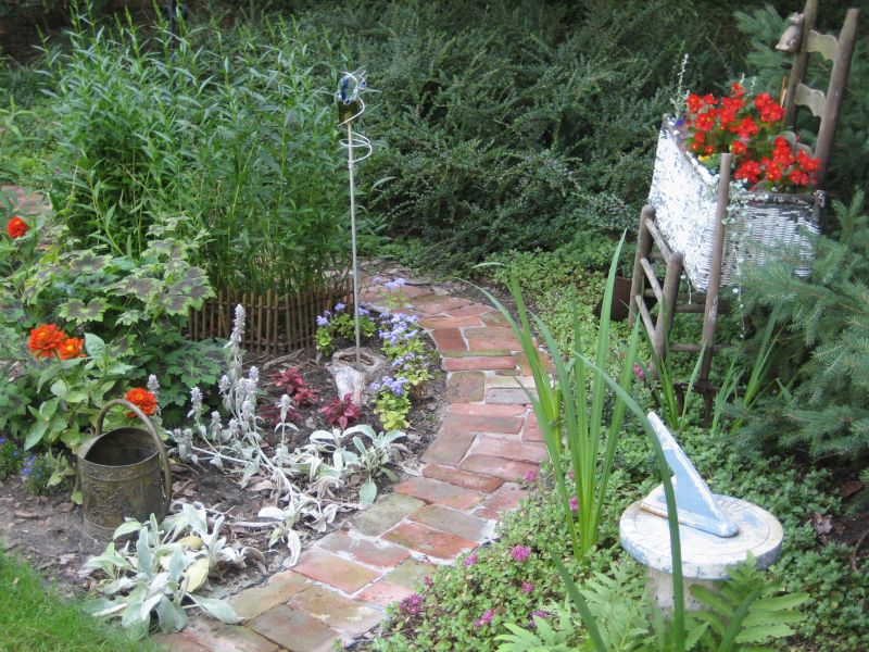 Brick Garden Walkway