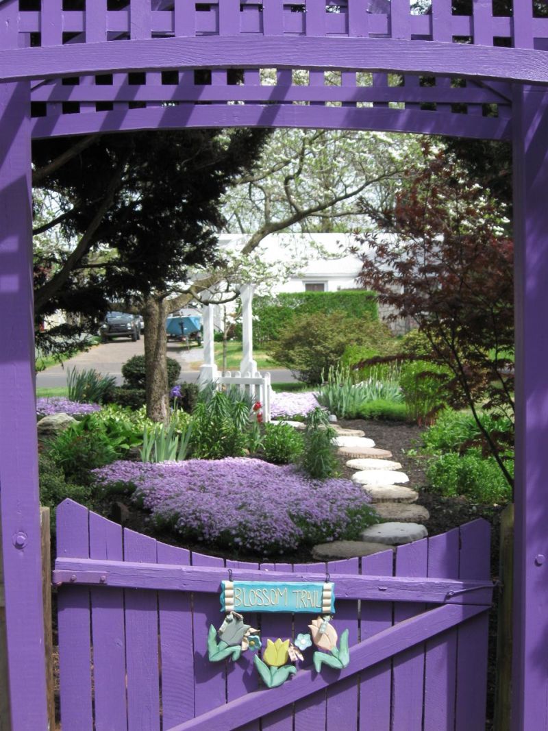 Lavender Gate in a Garden