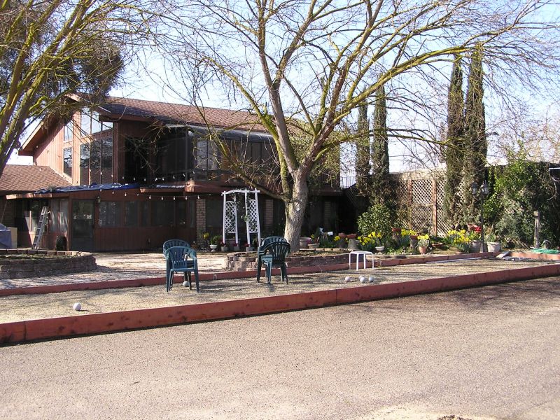 Backyard Bocce Ball Court 