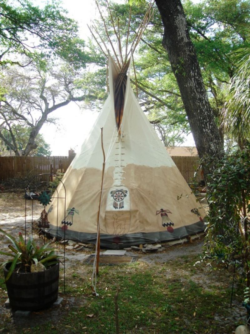 Backyard Teepee 