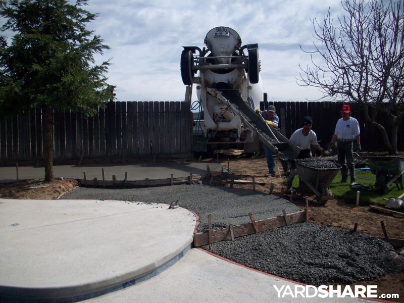 Outdoor kitchen project from a real YardShare yard
