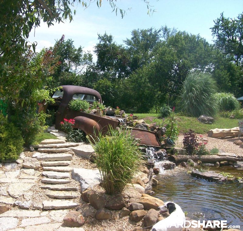 Studebaker Waterfall pond edging