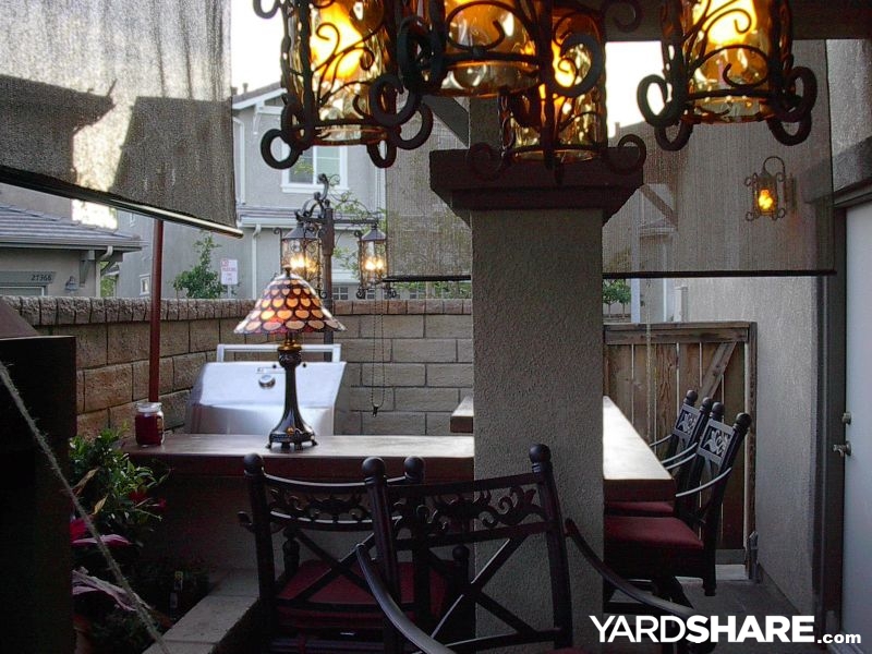 My patio makeover courtyard fireplace layout
